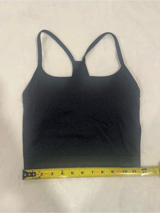 all in motion Other - All In Motion Black Glitter Crop Tank Top Sports Bra - Size Small